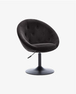 DUHOME fabric button dining chairs dark grey high quality