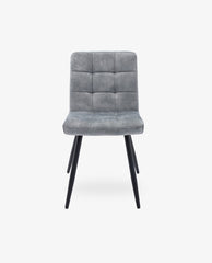 DUHOME upholstered green dining chairs thick velvet-grey display