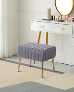 DUHOME pink tufted ottoman