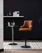 DUHOME adjustable bar stools yellowish-brown