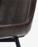 DUHOME faux leather bar stools dark brown online shopping