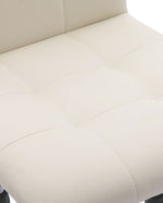 White Tufted Task Chair