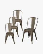 stackable dining chairs set of 4