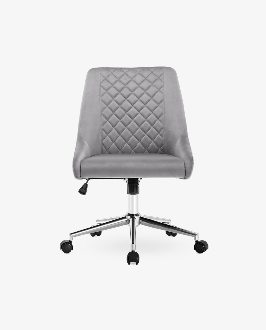 Grey quilted office 2025 chair