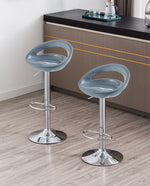 DUHOME swivel counter height stools grey