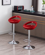 DUHOME swivel bar stools for sale red display