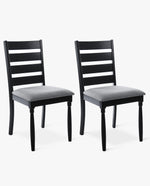 Bardstown Ladder Back Wooden Chairs Set of 2