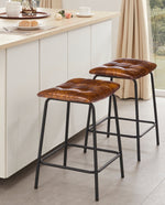 24" Grapevine Saddle Counter Stools Set of 2