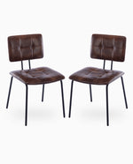 Augusta Tufted Tubular Frame Side Chairs Set of 2