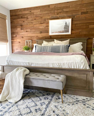 Anaheim Golden Legs Button Tufted Vanity Bench