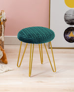 DUHOME ottoman vanity stool atrovirens