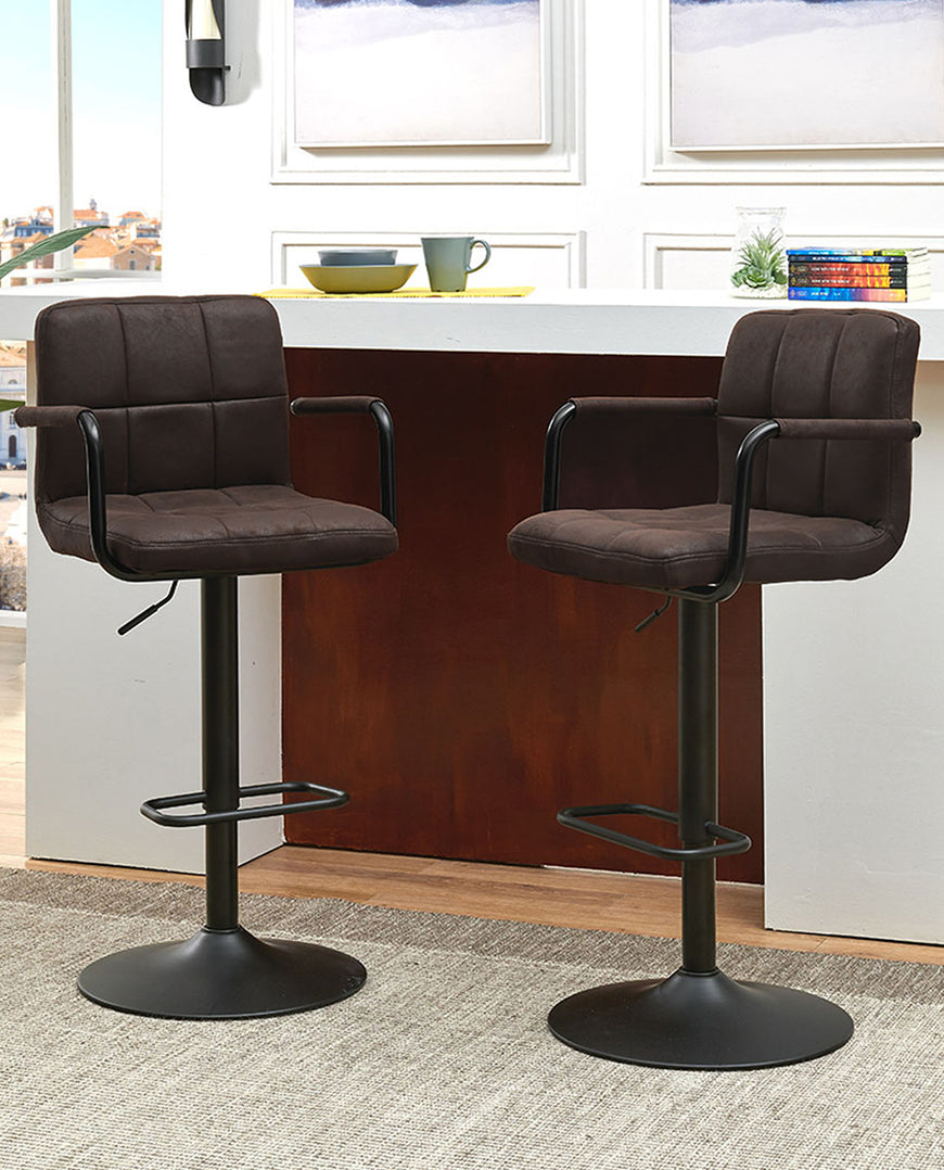 Backless Counter Height Bar Stools LUXMOD Velvet Bar Stools Modern ...