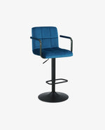 DUHOME green velvet bar stools