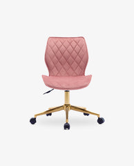 DUHOME gray armless desk chair pink  display