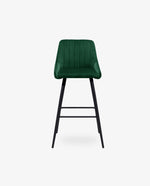 DUHOME padded counter stools with backs green display