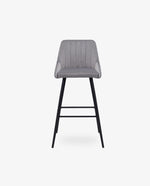 DUHOME padded bar chairs grey details