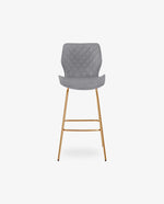 DUHOME kitchen bar stools grey details