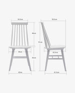 Memphis Wood Dining Chairs Set of 2
