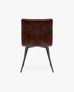DUHOME dark grey faux leather dining chairs