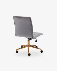 DUHOME button back office chair grey details