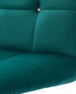 Green Rhinestone Tufted Task Chair with Soft Cushion