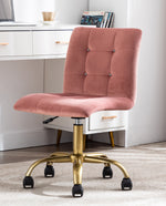 Pink Rhinestone Tufted Work from Home Task Chair
