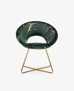 DUHOME New York luxury occasional chairs green front view
