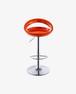 DUHOME swivel kitchen stools orange details