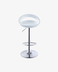 DUHOME swivel bar stools white display