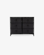 DUHOME white double dresser 8 drawer