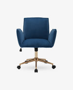 DUHOME velvet task chair dark blue online shopping