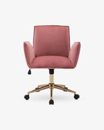 DUHOME green velvet task chair pink display