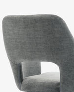 DUHOME modern swivel desk chair light grey