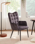 Button Tufted Wingback Chair for Living Room