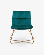 emerald square tufted chair