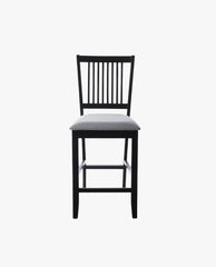 black wood counter stool