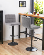 DUHOME leatherette bar stools smoky grey online shopping
