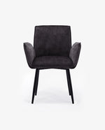 DUHOME accent dining chairs black display