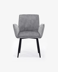 DUHOME accent dining chairs grey  high quality