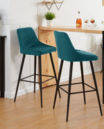 DUHOME New Orleans Bar Stools Set of 2 atrovirens