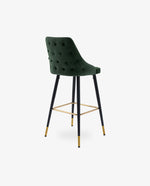 DUHOME upholstered bar stools with backs green online shopping 