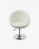 DUHOME swivel papasan chair white display