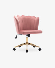 DUHOME lotus velvet accent tub chair