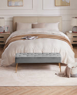 Anaheim Golden Legs Button Tufted Bedroom Bench