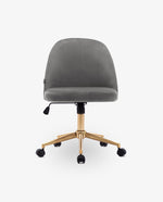 DUHOME desk chair green velvet