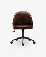 DUHOME tan faux leather desk chair