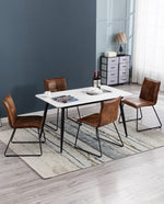 DUHOME cheap faux leather dining chairs