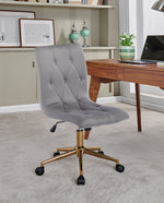 DUHOME button back office chair grey