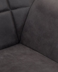 Portsmouth Tufted Armchair with Black Base