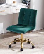 Green Square Tufted Task Chair for Home Office